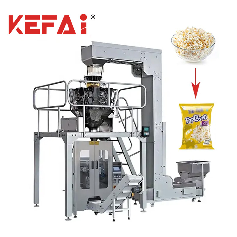 KEFAI Aml Pennaeth Weigher Popcorn Pacio Machine